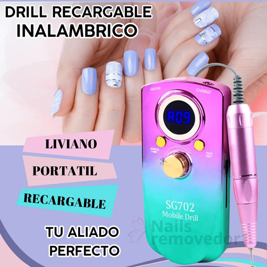 DRILL Profesional recargable SG-702|™️Talla, Pule y Lija con un 95% Menos de Esfuerzo en Minutos