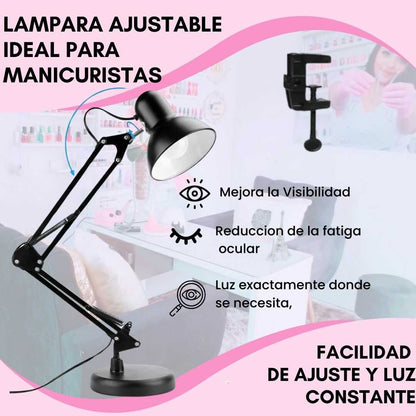 🎁Lámpara Para Manicuristas | ¡Protege tu Vista y Mejora la Precisión en tus Diseños con Luz perfecta Durante Largas horas!