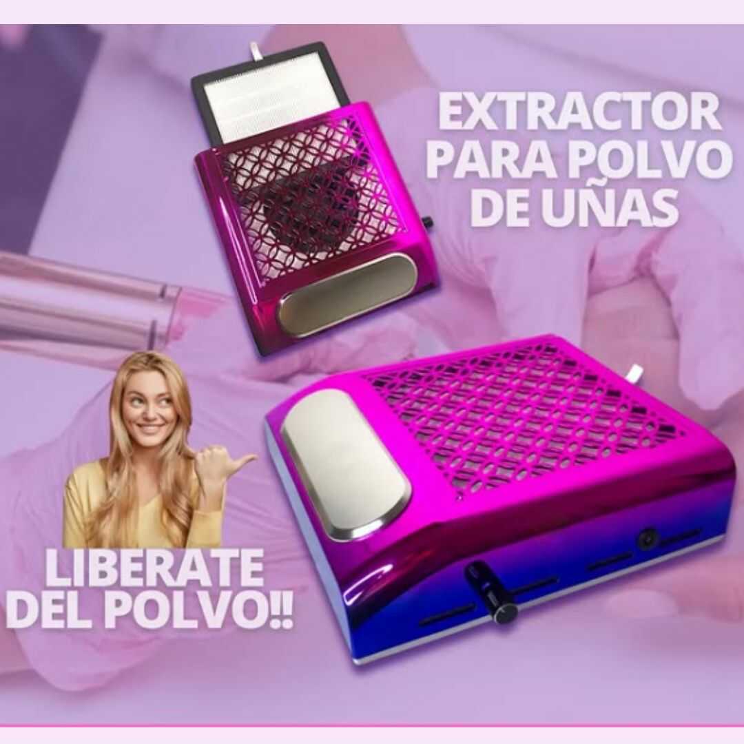 Extractor de Polvo NailCare™ | ¡Elimina el polvo de uñas con una eficacia del 99% en segundos!  Ideal para SPA y uso doméstico